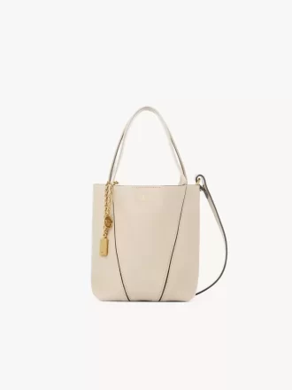 Küçük Chloé Spin deri tote çanta Küçük Chloé Spin deri tote çanta