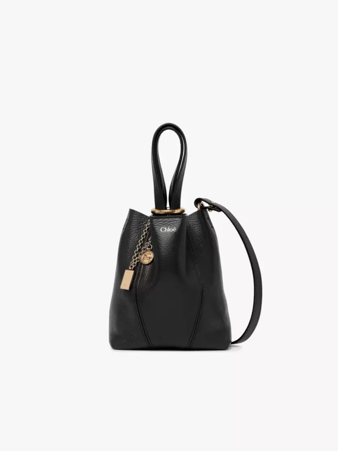 Küçük Chloé Spin deri tote çanta Küçük Chloé Spin deri tote çanta