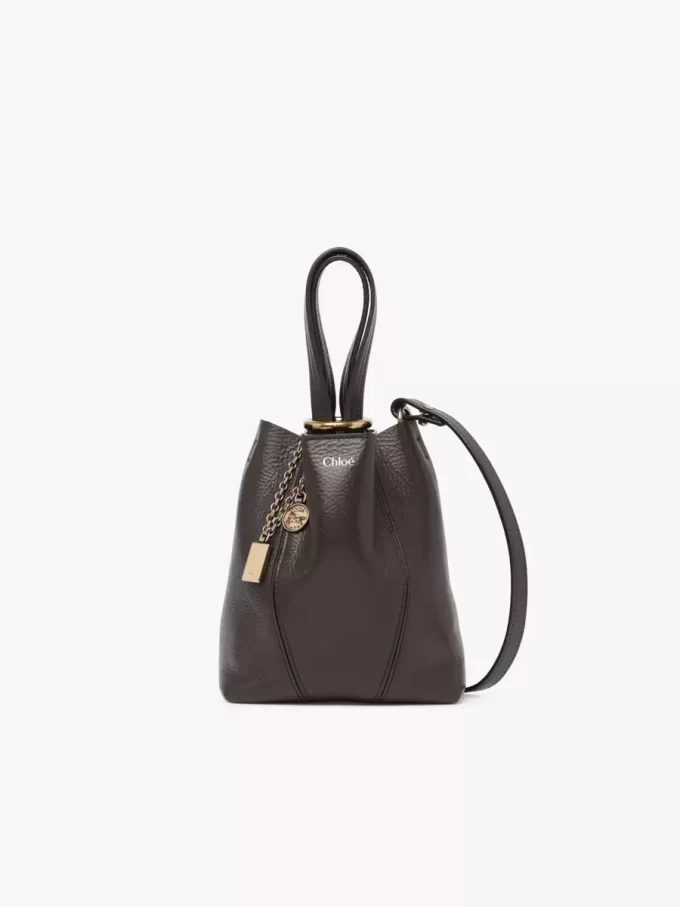 Küçük Chloé Spin deri tote çanta Küçük Chloé Spin deri tote çanta