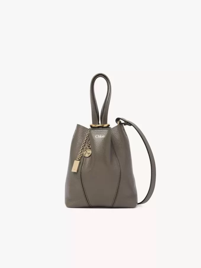 Küçük Chloé Spin deri tote çanta Küçük Chloé Spin deri tote çanta