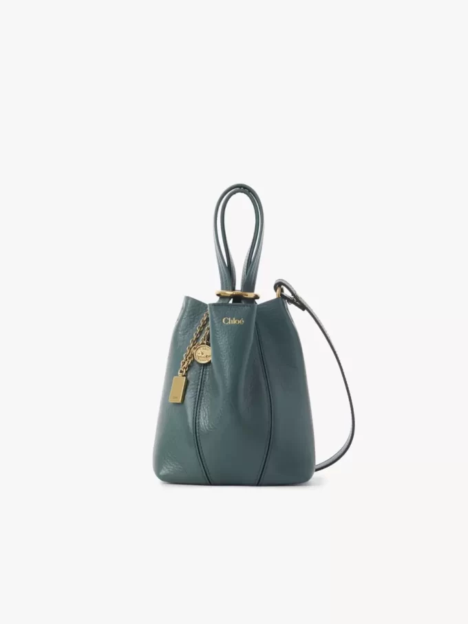 Küçük Chloé Spin deri tote çanta Küçük Chloé Spin deri tote çanta