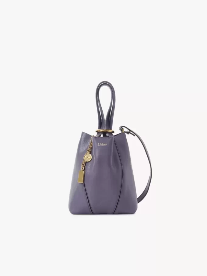Küçük Chloé Spin deri tote çanta Küçük Chloé Spin deri tote çanta