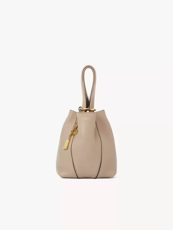 Küçük Chloé Spin deri tote çanta Küçük Chloé Spin deri tote çanta