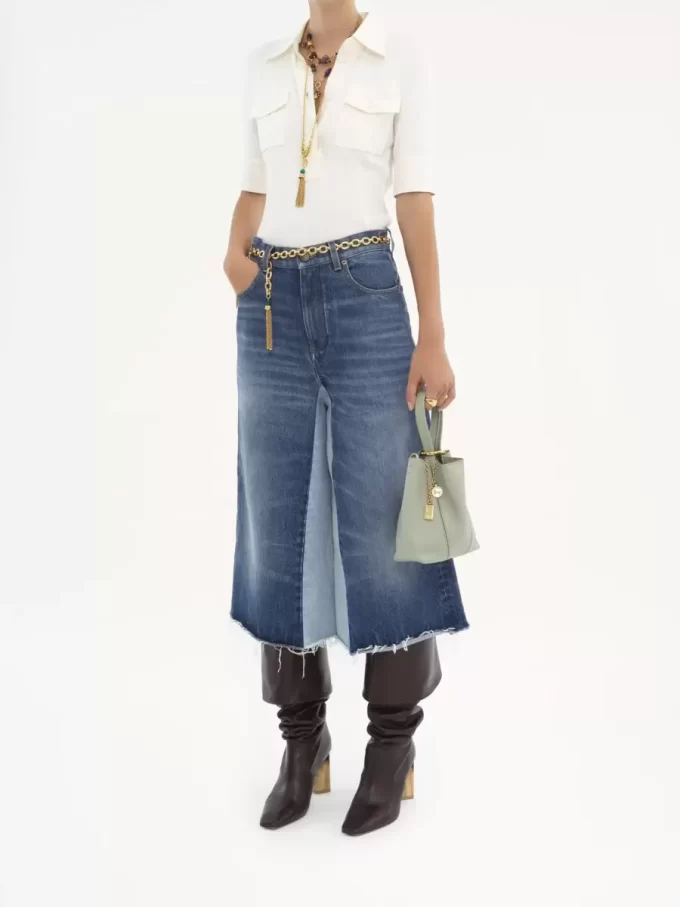 Küçük Chloé Spin deri tote çanta