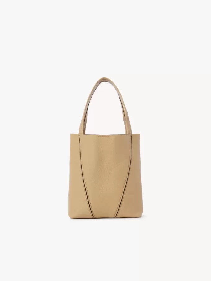 Küçük Chloé Spin deri tote çanta Küçük Chloé Spin deri tote çanta