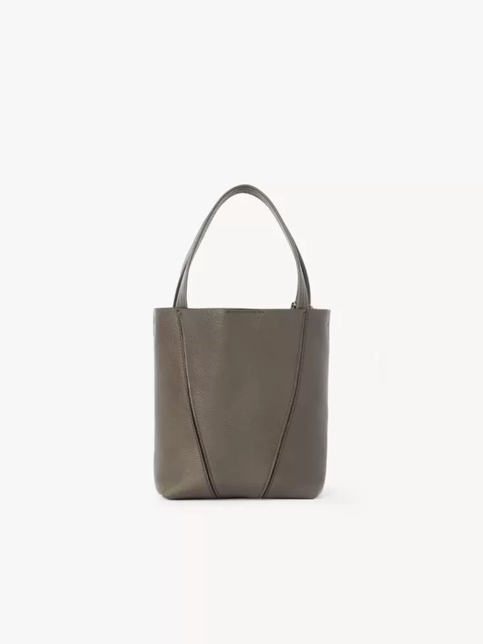 Küçük Chloé Spin deri tote çanta Küçük Chloé Spin deri tote çanta