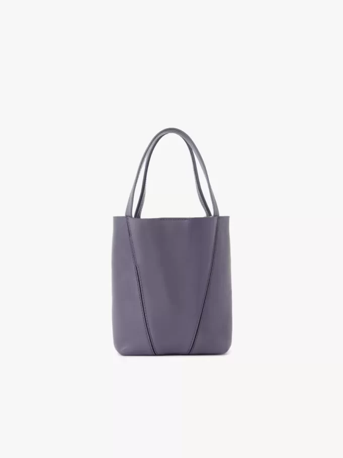 Küçük Chloé Spin deri tote çanta Küçük Chloé Spin deri tote çanta