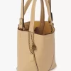 Küçük Chloé Spin deri tote çanta Küçük Chloé Spin deri tote çanta