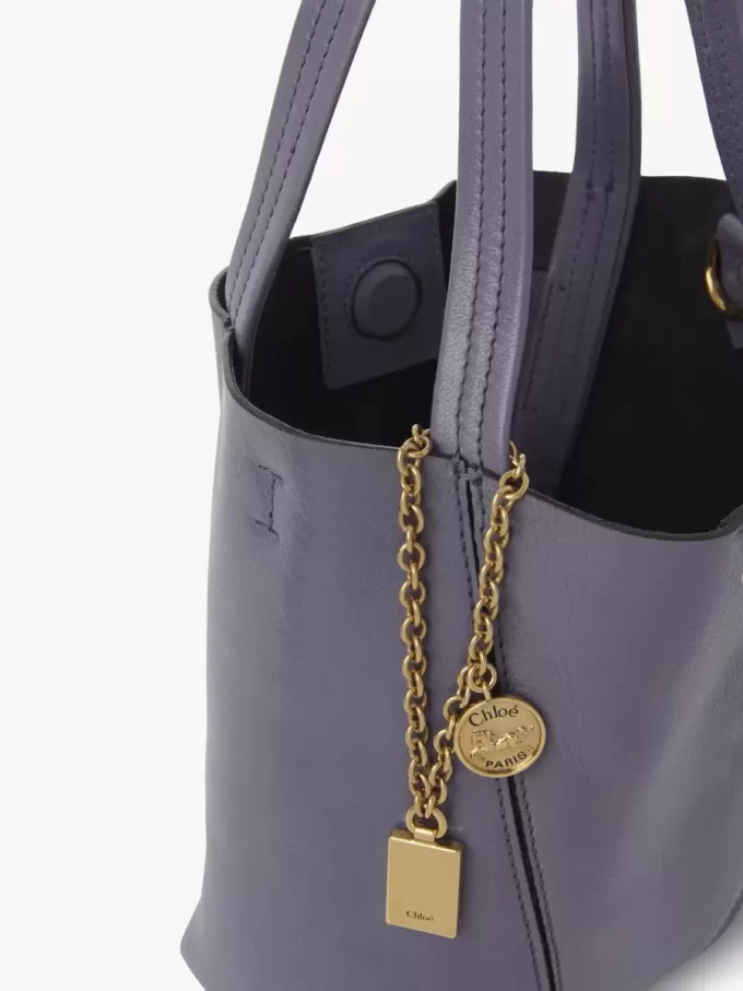 Küçük Chloé Spin deri tote çanta Küçük Chloé Spin deri tote çanta