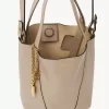Küçük Chloé Spin deri tote çanta Küçük Chloé Spin deri tote çanta