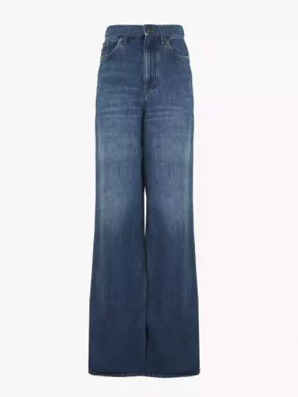 Kot pantolonlarda geniş paça Kot pantolonlarda geniş paça