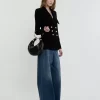 Kot pantolonlarda geniş paça Kot pantolonlarda geniş paça