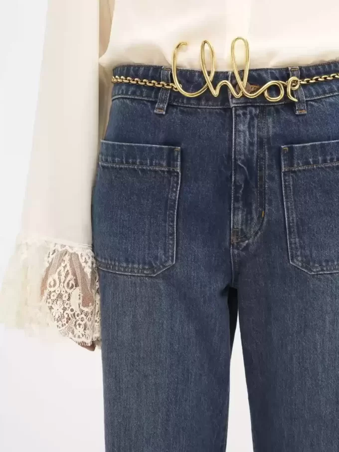 Kot pantolonlarda kısa paça pantolon Kot pantolonlarda kısa paça pantolon