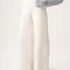 Kot pantolonlarda yüksek bel geniş paça Kot pantolonlarda yüksek bel geniş paça