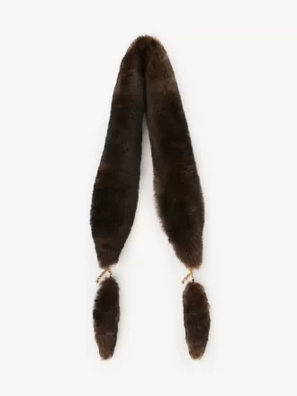 Koyun postundan yapılmış Chloé Chain Tails atkı Koyun postundan yapılmış Chloé Chain Tails atkı