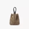 Koyun postundan yapılmış küçük Chloé Spin tote çanta Koyun postundan yapılmış küçük Chloé Spin tote çanta