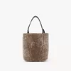 Koyun postundan yapılmış küçük Chloé Spin tote çanta Koyun postundan yapılmış küçük Chloé Spin tote çanta