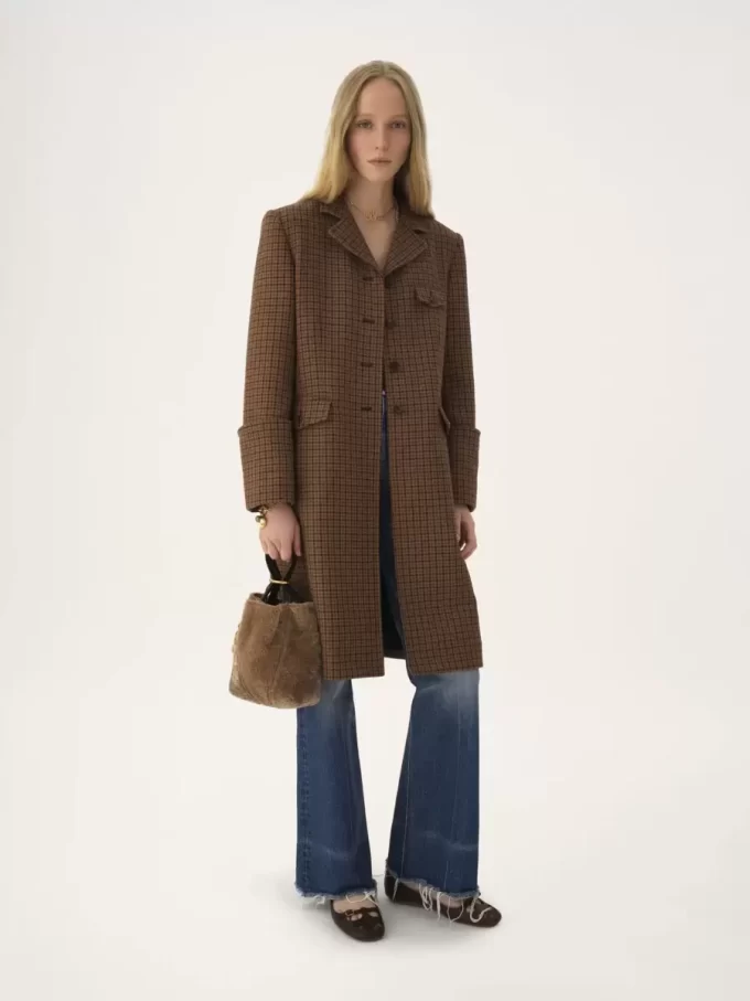 Koyun postundan yapılmış küçük Chloé Spin tote çanta Koyun postundan yapılmış küçük Chloé Spin tote çanta