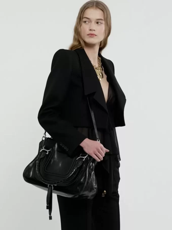 Marcie parlak deri çanta Marcie parlak deri çanta