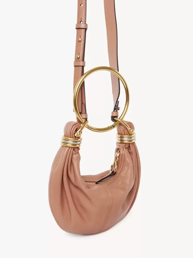 Mini Bileklik Hobo Çanta, taneli deri Mini Bileklik Hobo Çanta, taneli deri