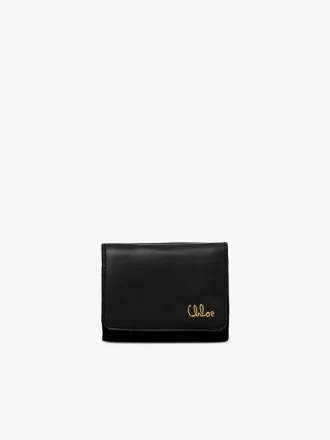 Mini Chloé Iconic parlak deri üç katlı çanta Mini Chloé Iconic parlak deri üç katlı çanta