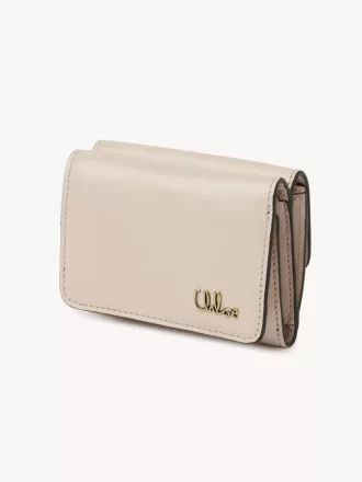 Mini Chloé Iconic parlak deri üç katlı çanta