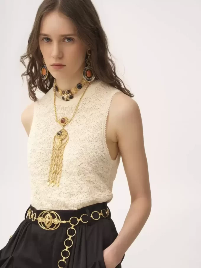 Pamuk-ipek örgülü ikili set Pamuk-ipek örgülü ikili set
