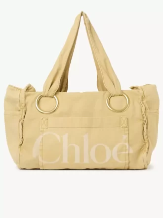 Pamuklu büyük Chloé Plage çantası