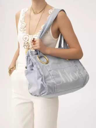 Pamuklu Chloé Plage tote çanta