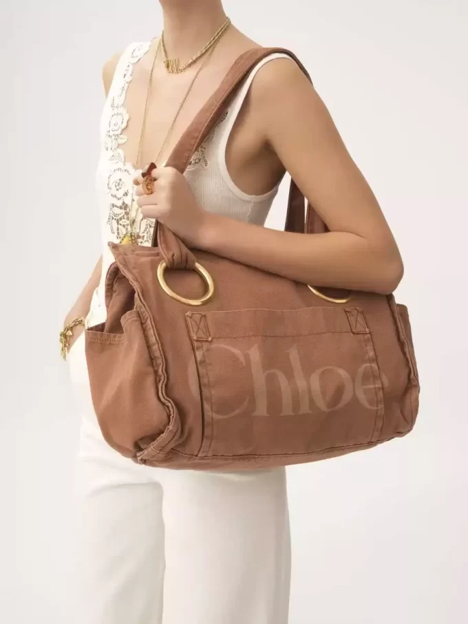 Pamuklu Chloé Plage tote çanta