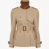 Pamuklu gabardin kısa trençkot Pamuklu gabardin kısa trençkot