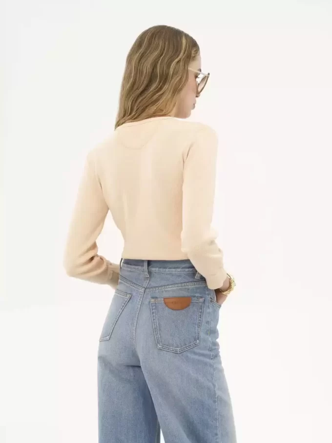 Pamuklu jarse Henley gömleği Pamuklu jarse Henley gömleği
