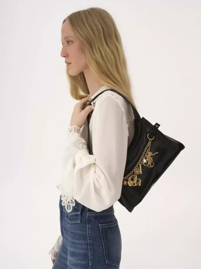 Parlak deri Chloé Charms hobo çanta Parlak deri Chloé Charms hobo çanta