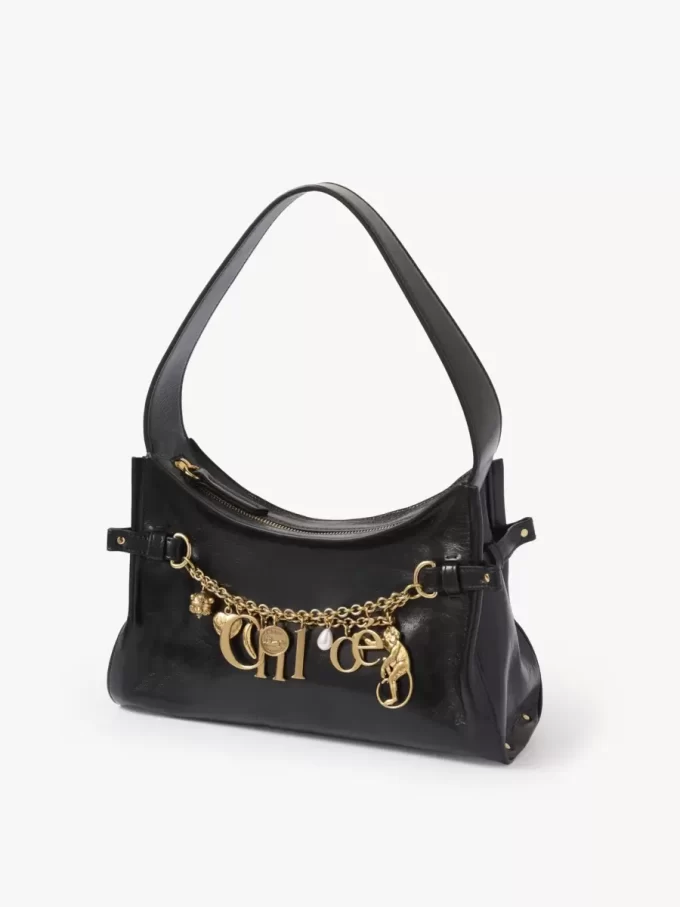 Parlak deri Chloé Charms hobo çanta Parlak deri Chloé Charms hobo çanta