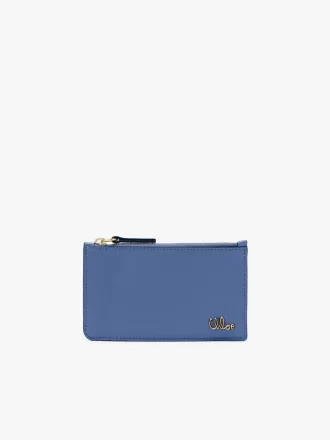 Parlak deriden yapılmış kart yuvalı küçük Chloé Iconic çanta