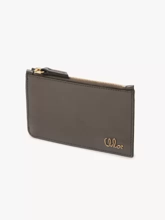 Parlak deriden yapılmış kart yuvalı küçük Chloé Iconic çanta