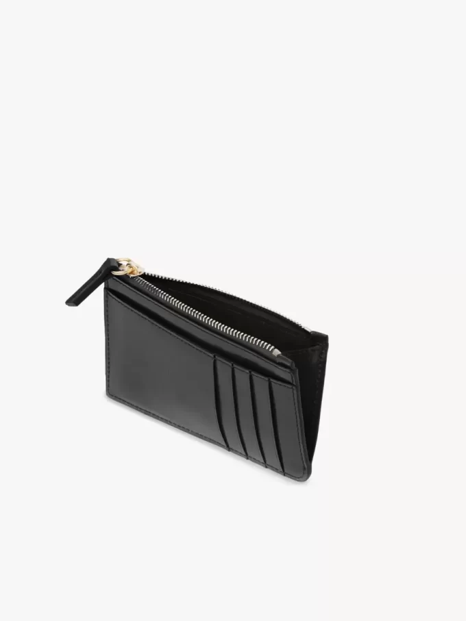 Parlak deriden yapılmış kart yuvalı küçük Chloé Iconic çanta