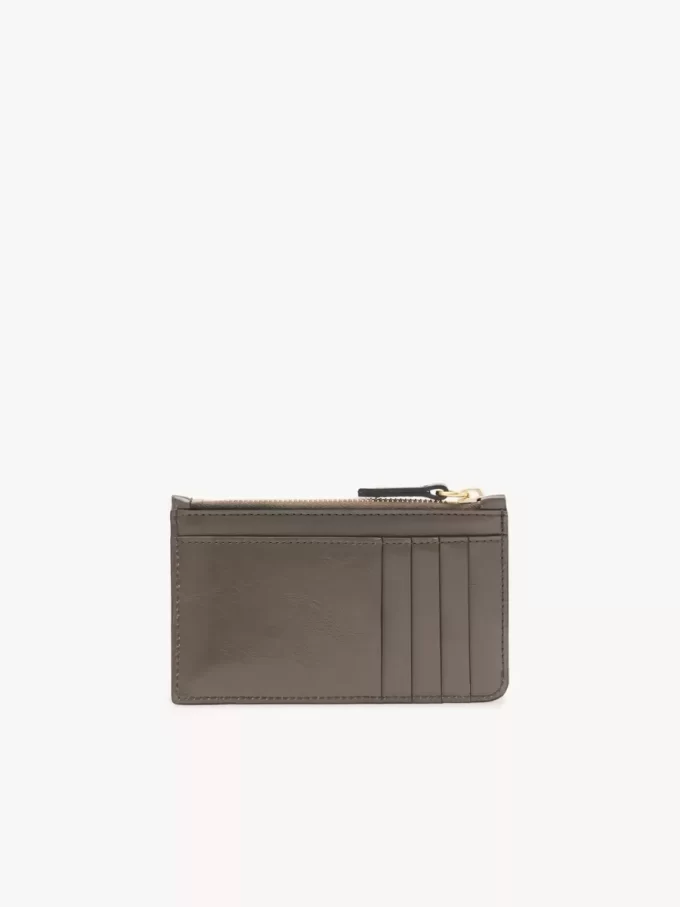 Parlak deriden yapılmış kart yuvalı küçük Chloé Iconic çanta