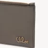Parlak deriden yapılmış kart yuvalı küçük Chloé Iconic çanta
