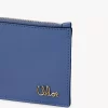 Parlak deriden yapılmış kart yuvalı küçük Chloé Iconic çanta