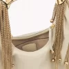 Parlak deriden yapılmış Twisted Shell hobo çanta Parlak deriden yapılmış Twisted Shell hobo çanta