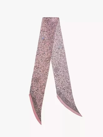 İpek charmeuse Chloé Paisley bandeau atkı İpek charmeuse Chloé Paisley bandeau atkı