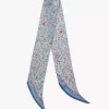 İpek charmeuse Chloé Paisley bandeau atkı İpek charmeuse Chloé Paisley bandeau atkı