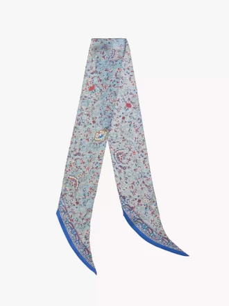 İpek charmeuse Chloé Paisley bandeau atkı İpek charmeuse Chloé Paisley bandeau atkı