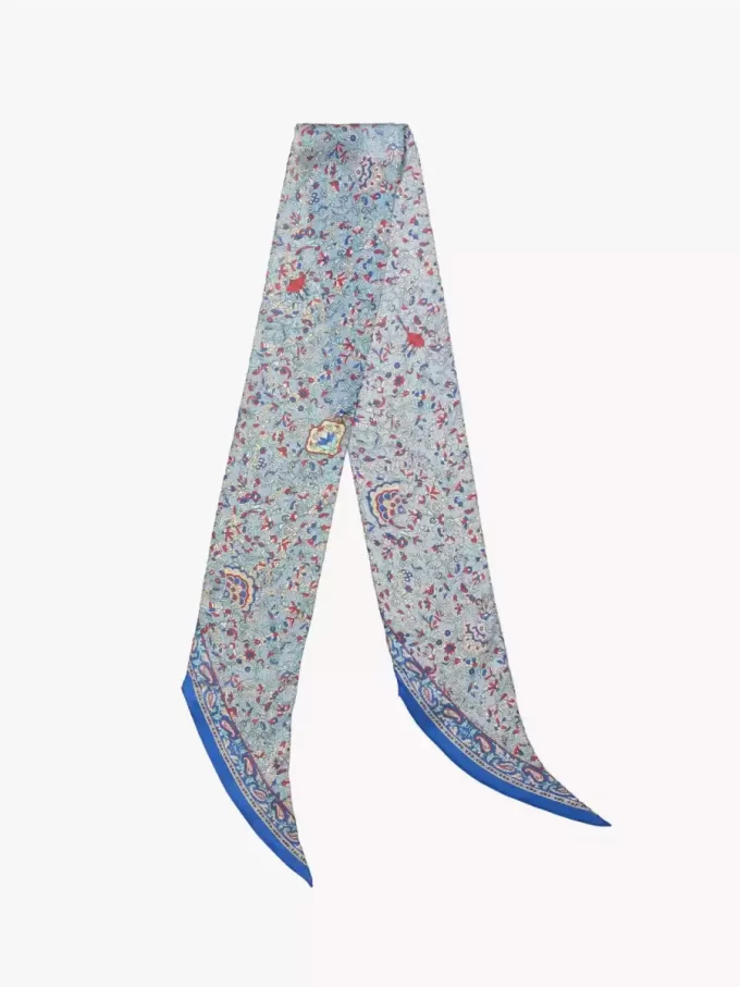 İpek charmeuse Chloé Paisley bandeau atkı İpek charmeuse Chloé Paisley bandeau atkı
