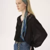 İpek charmeuse Chloé Paisley bandeau atkı İpek charmeuse Chloé Paisley bandeau atkı