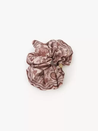 İpek kumaştan yapılmış Chloé Paisley saç lastiği İpek kumaştan yapılmış Chloé Paisley saç lastiği
