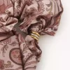 İpek kumaştan yapılmış Chloé Paisley saç lastiği İpek kumaştan yapılmış Chloé Paisley saç lastiği