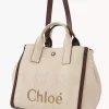 Rafia efektli elyaftan yapılmış Chloé Carry tote çanta Rafia efektli elyaftan yapılmış Chloé Carry tote çanta