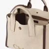Rafia efektli elyaftan yapılmış Chloé Carry tote çanta Rafia efektli elyaftan yapılmış Chloé Carry tote çanta